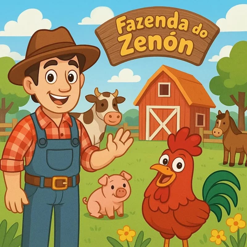 A Aventura dos Animais na Fazenda do Zenon