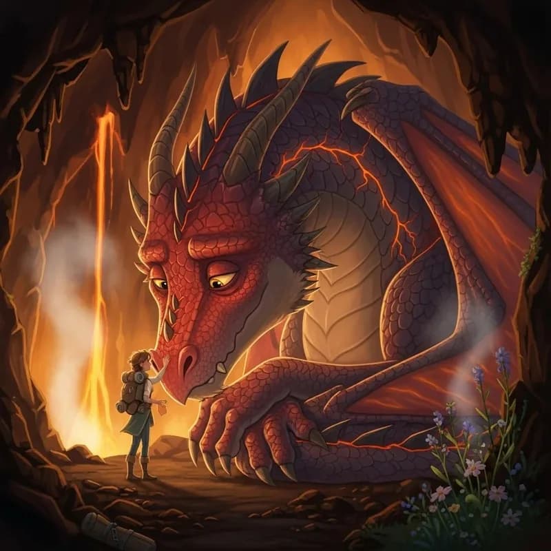 A princesa que fez amizade com o dragão