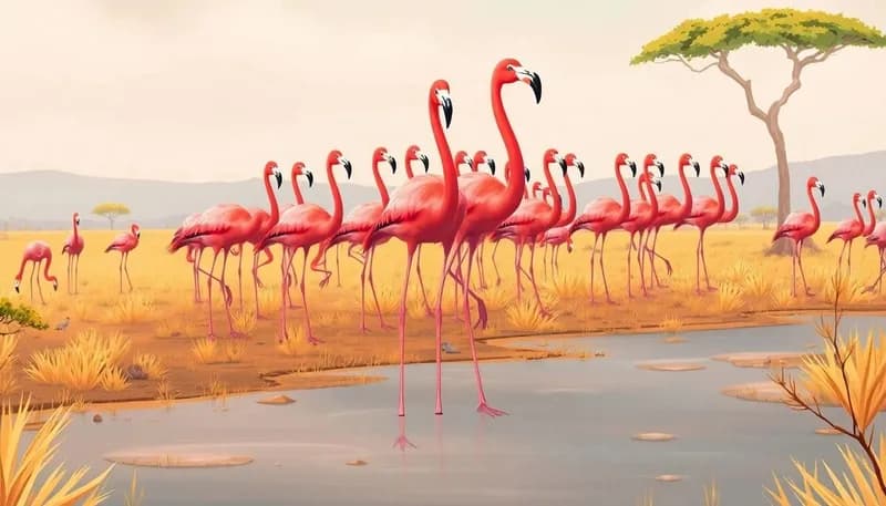 O Exército de Flamingos