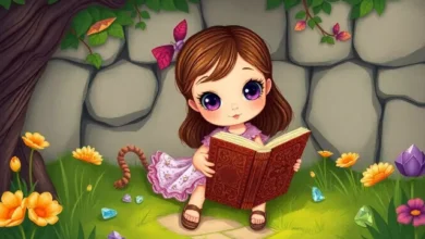 A Menina dos Olhos Violetas 3 Historinha A Menina dos Olhos Violetas - Historia Para Dormir