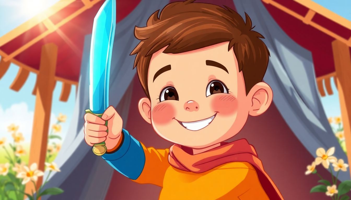 João e a Espada Azul 1 Historinha Joao e a Espada Azul - Historia Para Dormir