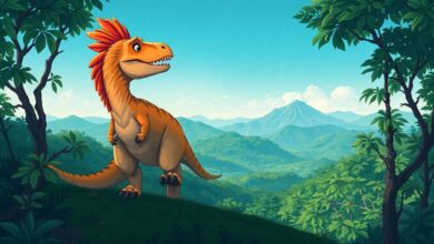 O Dinossauro com Cabelos Ruivos 3 Historinha O Dinossauro com Cabelos Ruivos - Historia Para Dormir