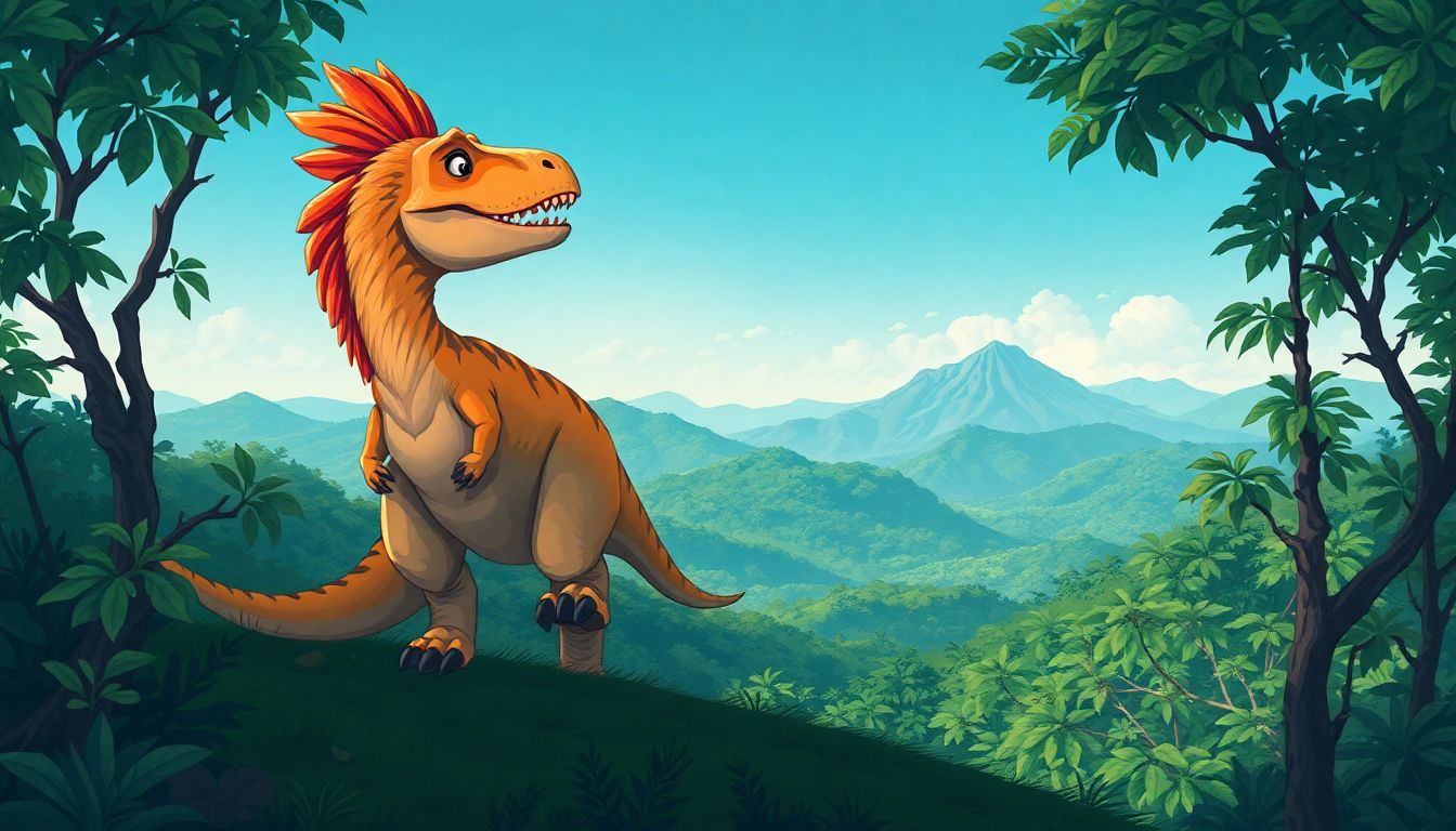 O Dinossauro com Cabelos Ruivos 1 Historinha O Dinossauro com Cabelos Ruivos - Historia Para Dormir