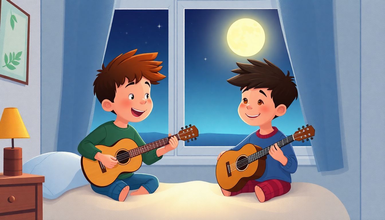 O Sonho Musical de Pedro e João 1 Historinha O Sonho Musical de Pedro e Joao - Historia Para Dormir