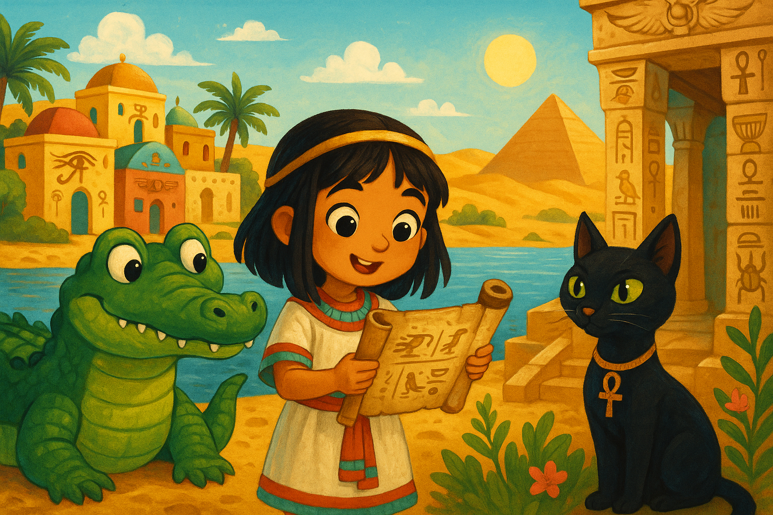 As Pirâmides do Egito 1 Historinha as piramides do egito - historias para dormir