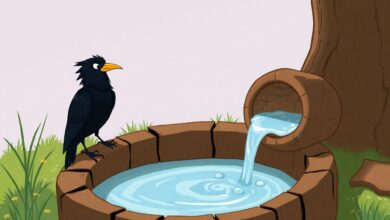 Historinha O Corvo e o Jarro - Historinha Para Dormir