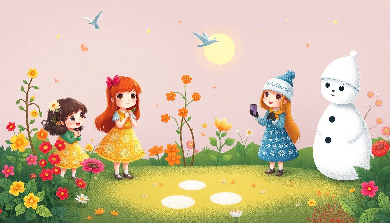 O Jardim das Quatro Irmãs 1 historinha o jardim das quatro irmas - historia para dormir