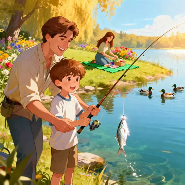 Uma Tarde de Pescaria 1 Historinha Uma Tarde de Pescaria - Historia Para Dormir