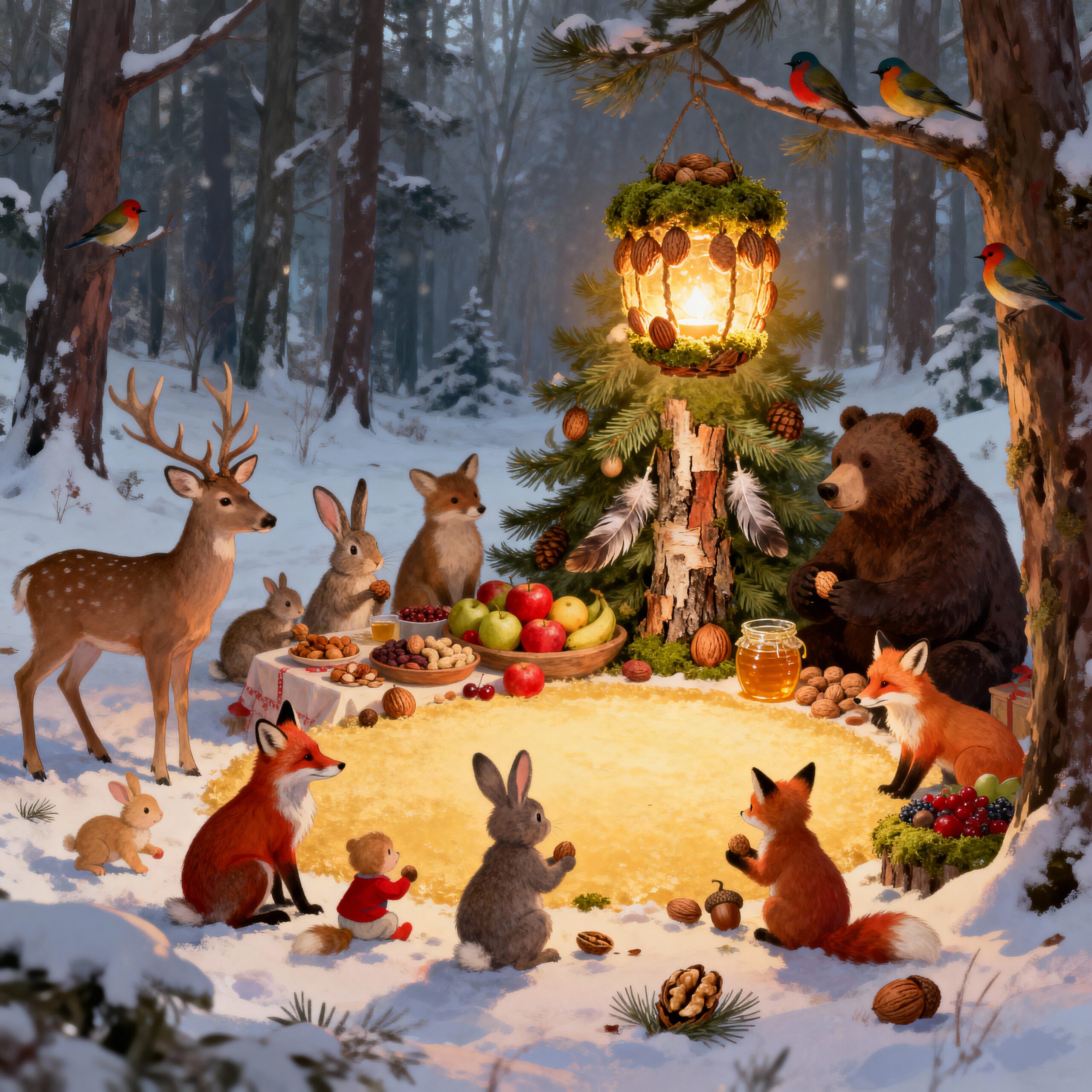 O Natal da Floresta Encantada 1 Historinha O Natal da Floresta Encantada - Historia Para Dormir