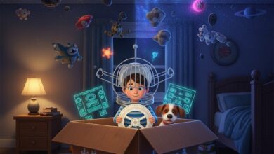 Historia Para Dormir O foguete de papelao - Historinha Infantil